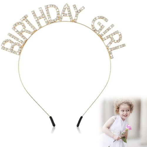 Birthday Girl Kopfschmuck,Krone Geburtstag,GläNzend Geburtstagskrone,Gold Birthday Girl SchäRpe,Strass-Stirnband Birthday Queen,Geeignet FüR Damen- Und MäDchenparty-Weihnachtsdekoration, Birthday Girl Kopfschmuck,Krone Geburtstag,GläNzend Geburtstagskrone,Gold Birthday Girl SchäRpe,Strass-Stirnband Birthday Queen,Geeignet FüR Damen- Und MäDchenparty-Weihnachtsdekoration, von AONAYO
