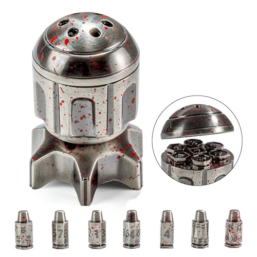 7-in-1 DND Würfel Set, Dungeons und Drachen Zubehör Neuheit DM, MTG, RPG, D4, D6, D8, D10, D12, D% Drehbarer Würfel 7-in-1 DND Würfel Set, Dungeons und Drachen Zubehör Neuheit DM, MTG, RPG, D4, D6, D8, D10, D12, D% Drehbarer Würfel von AONTESS
