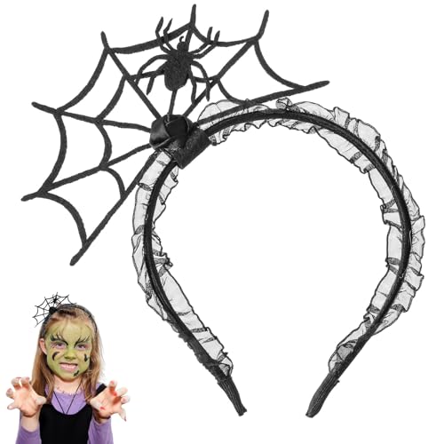 AOOGON Spinnennetz Haarreif, Vampires Headwear, Halloween Haarreif für Frauen, Herren, Kinder, Damen von AOOGON