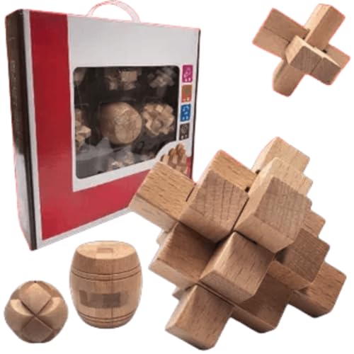 Puzzle-Spielzeug Aus Holz, 7.5 cm Breit, Hirnverbranntes Bauklötzchen-spielset von AOOKAA