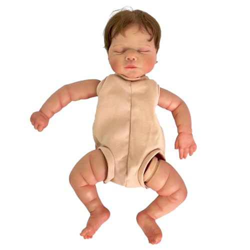 AOOOWER 19'' Simulation Reborns DIY Modellbausätze Mit Zerlegten Armen Bein Kopf VividNude Reborns Kleinkind Elternspiel Spielzeug DIY Kits von AOOOWER