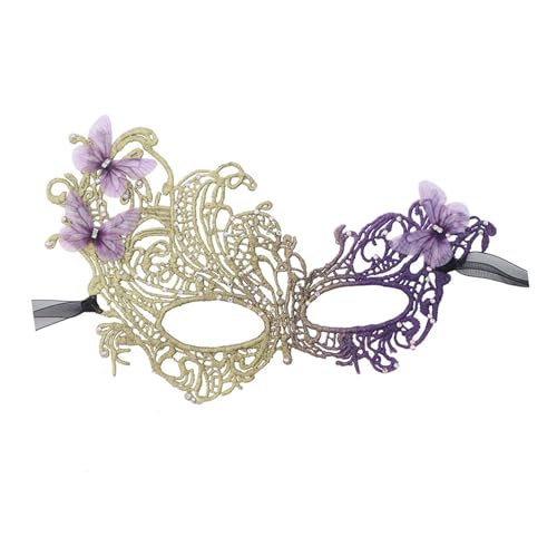 AOOOWER Halbgesichts-Spitzen-Maskeraden-Auge mit Farbverlauf-Design für Halloween und Cosplays AOOOWER Halbgesichts-Spitzen-Maskeraden-Auge mit Farbverlauf-Design für Halloween und Cosplays von AOOOWER