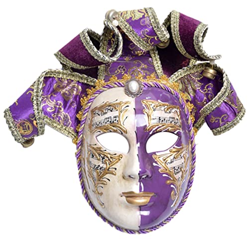 AOOOWER Italia Narren-Maske, Vollgesicht, Frauengesicht, Wanddekoration, Kunstsammlung für Männer und Frauen, Narrenmasken, Vollgesicht, Frauengesicht für Maskerade-Partys von AOOOWER