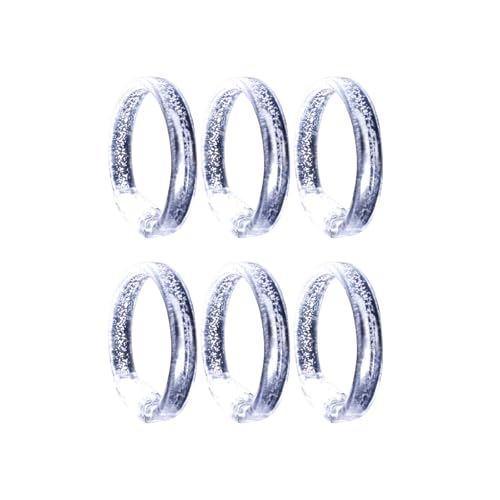 AOOOWER Leuchtende LED-Armbänder, 8 x 1,3 cm, Handgelenkdekoration, buntes Licht für Geburtstage und Konzerte, 10 Stück von AOOOWER
