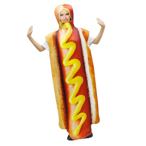 AOOOWER Lustiges Pizza-Hamburger-Kostüm, lustiges Kostüm für Cosplay-Partys, Urlaub, Motto-Party, Kostüm für Erwachsene von AOOOWER