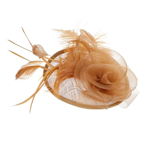 AOOOWER Schöner Fascinator-Hut, zartes britisches Leinen, Brauthut, Accessoire für Themenpartys und Feiern AOOOWER Schöner Fascinator-Hut, zartes britisches Leinen, Brauthut, Accessoire für Themenpartys und Feiern von AOOOWER