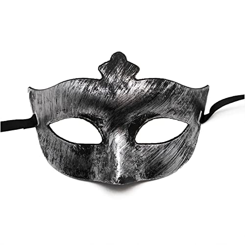 AOOOWER Unisex Maskerade Half Face Antik Party Halloween Kostüme Zubehör Für Karneval Club Antik Für Männer Frauen Halloween Half Face Party Maskerade von AOOOWER