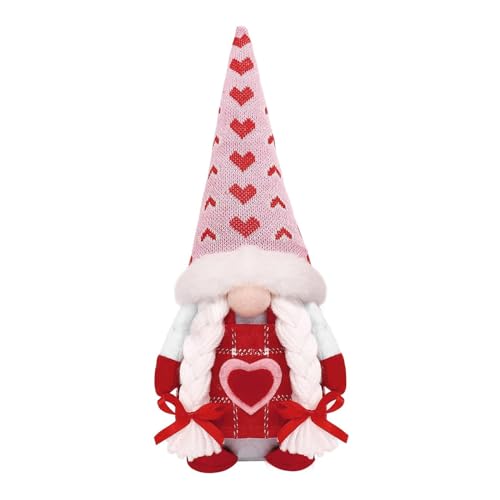 AOOOWER Valentinstag Zwerge Dekoration Mr/Mrs Gnomes Figur Einzigartige Geschenkauswahl Liebe Geste Puppen Handgemachtes Geschenk Für Paar Valentinstag Geschenk von AOOOWER