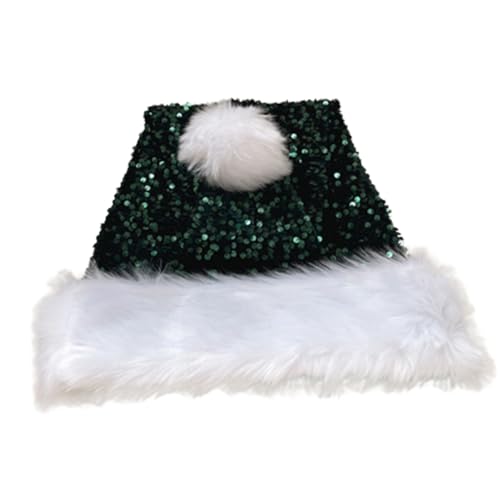 AOOOWER Weihnachtliche Kopfbedeckung, mit Pailletten, perfekt für die Feiertage, bunte Outfits für Cosplay, Weihnachtsmannmütze, Weihnachtsmannmütze, Damen von AOOOWER