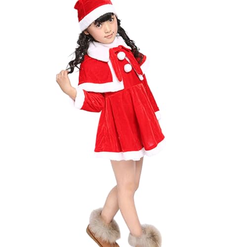 Weihnachtsmann Anzug Weihnachtsmann Kostüm Für Kinder Jungen Und Mädchen Weihnachtsmann Kostüm Outfits Lustiges Weihnachtsmannmütze Kleid/Oberteil + Hose Weihnachtsmann Kostüm Für Männer Und 2 von AOOOWER