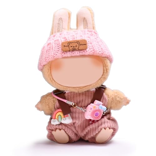 Passende Kleidung für die Plüsch Toy, Bekleidung für 17cm Plüsch, Niedliche Mini Plüsch Puppen Kleidung Outfit nur Bekleidungs zubehör für 17cm Labub, für DIY Kinder Geschenke von AOOTUERL