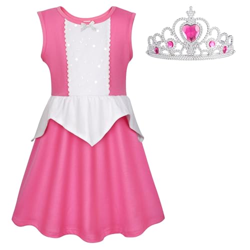 AOOWU Mädchen Prinzessin Aurora Kostüm, Aurora Mädchen Prinzessin Kleid mit Kronen, Dornröschen Verkleidung Kinder Prinzessin Kleid für Cosplay, Halloween Karneval, Mottoparty, Weihnachten AOOWU Mädchen Prinzessin Aurora Kostüm, Aurora Mädchen Prinzessin Kleid mit Kronen, Dornröschen Verkleidung Kinder Prinzessin Kleid für Cosplay, Halloween Karneval, Mottoparty, Weihnachten von AOOWU