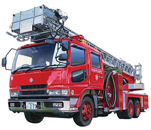 Fire Ladder Truck Otsu Municipal Feuerwehr 1:72 Model Kit Bausatz Aoshima 012079 von AOSHIMA