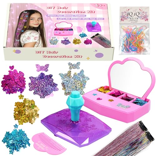 AOSITE Haarschmuck-Stempel, Mädchen-Haar-Bedazzler-Set mit Glitzer-Flicken, 10 Stück, Haarschmuck-Stempel für Mädchen, Spielzeug, Haardesign, Kunst, Handwerk, Geschenk für 6–12 Jahre AOSITE Haarschmuck-Stempel, Mädchen-Haar-Bedazzler-Set mit Glitzer-Flicken, 10 Stück, Haarschmuck-Stempel für Mädchen, Spielzeug, Haardesign, Kunst, Handwerk, Geschenk für 6–12 Jahre von AOSITE