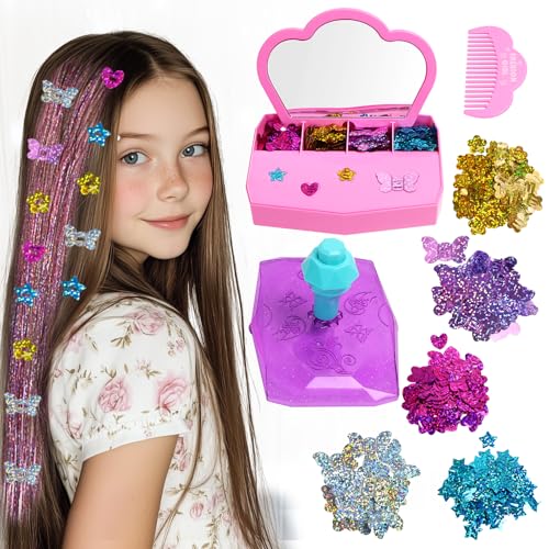 AOSITE Geschenk Mädchen, Haarschmuck Mädchen, Hair Gems Braider Kit, Glitzersteine Haare Maschine, Gem Hair Styling Tool for Girls, Hair Decorations Kids Toy 6 7 8 9 10 11 12 Jahre AOSITE Geschenk Mädchen, Haarschmuck Mädchen, Hair Gems Braider Kit, Glitzersteine Haare Maschine, Gem Hair Styling Tool for Girls, Hair Decorations Kids Toy 6 7 8 9 10 11 12 Jahre von AOSITE