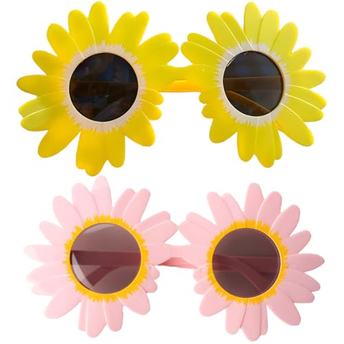 2 Stück neue und interessante Partybrillen, Hawaii-Stil, Sonnenblumen-Gläser, Strandparty-Gläser, Pool-Party, Geburtstagsfeier, Bierparty, Kostümparty, Hawaii-Themenparty, Foto-Requisiten 2 Stück neue und interessante Partybrillen, Hawaii-Stil, Sonnenblumen-Gläser, Strandparty-Gläser, Pool-Party, Geburtstagsfeier, Bierparty, Kostümparty, Hawaii-Themenparty, Foto-Requisiten von AOT
