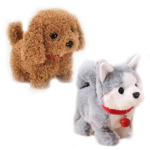 AOUZOVLI 2Pcs Roboter Hund Mit Fell Spielzeug Hund Der Läuft Und Bellt Realistischer Roboter Welpe Robot Puppy Realistic Robot Puppy Spielhund Der Läuft Und Bellt Hund Mit Funktion Laufen Und Bellen AOUZOVLI 2Pcs Roboter Hund Mit Fell Spielzeug Hund Der Läuft Und Bellt Realistischer Roboter Welpe Robot Puppy Realistic Robot Puppy Spielhund Der Läuft Und Bellt Hund Mit Funktion Laufen Und Bellen von AOUZOVLI