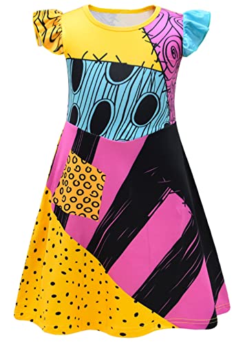 AOVCLKID Sally Weihnachtskostüm für Mädchen (5T, mehrfarbig) von AOVCLKID
