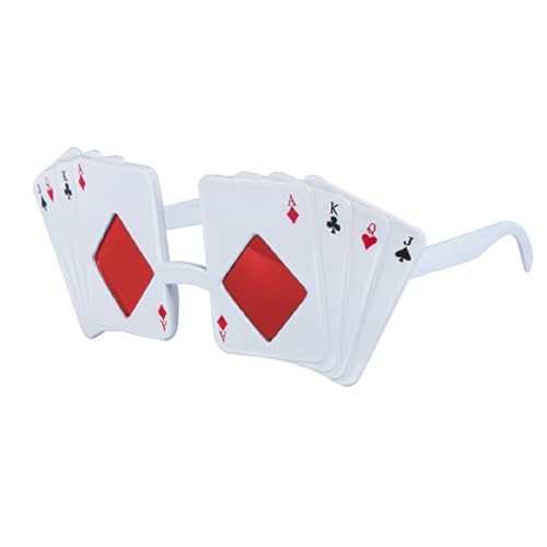 AOVNA Pokerkarten, Sonnenbrille, lustige Brille, alberne Sonnenbrille, Partyzubehör, Halloween, dekoratives Party-Zubehör für Männer und Frauen AOVNA Pokerkarten, Sonnenbrille, lustige Brille, alberne Sonnenbrille, Partyzubehör, Halloween, dekoratives Party-Zubehör für Männer und Frauen von AOVNA