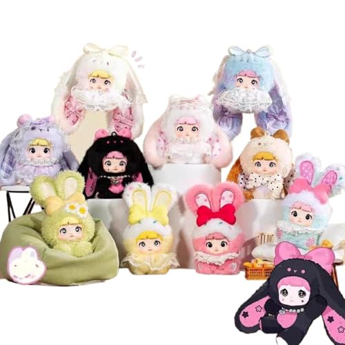AOYEAH Sweetheart Bunny Series Plüsch Puppe, Niedliche Anime Figuren Tasche Anhänger, Gefülltes Geheimnis Sammler Puppe Geschenk von AOYEAH