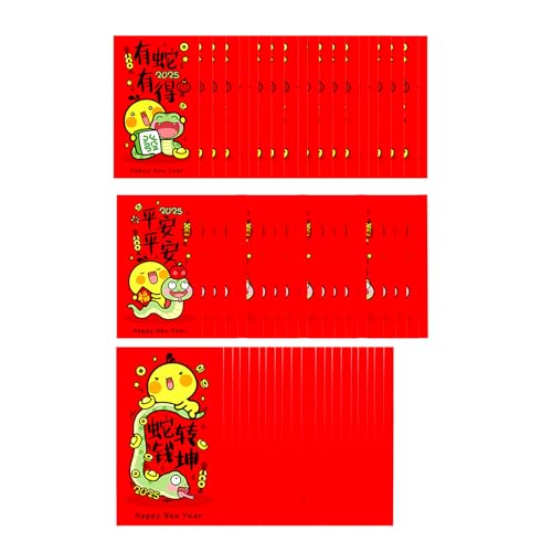60 Stück Happy New Year Aufkleber 5,1 x 8,9 cm Jahr der Schlange Aufkleber selbstklebendes rechteckiges Verpackungsetikett für Verpackung 60 Stück Happy New Year Aufkleber 5,1 x 8,9 cm Jahr der Schlange Aufkleber selbstklebendes rechteckiges Verpackungsetikett für Verpackung von AOYUDJ