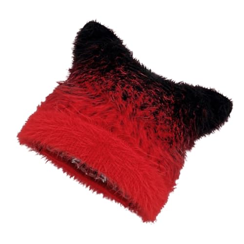 AOYUDJ Übergroßer Kätzchenhut mit Ohren, bunte Skimütze, pelzige Ohren, Cartoon-Foto-Requisiten, Outdoor-Kopfwickel für Halloween AOYUDJ Übergroßer Kätzchenhut mit Ohren, bunte Skimütze, pelzige Ohren, Cartoon-Foto-Requisiten, Outdoor-Kopfwickel für Halloween von AOYUDJ