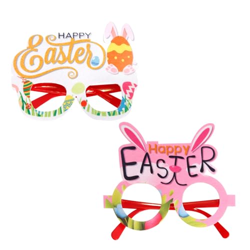 Brillenrahmen mit Ostermotiv für Ostern, Feiern, Partyzubehör, geeignet für Kinder und Erwachsene von AOYUDJ