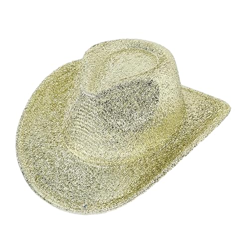 Cowgirl-Hut im Vintage-Stil, Country-, Western-Stil, Disco, Giltter, metallischer Cowgirl-Hut, für Party, Foto-Requisiten, Headwaer-Geschenke Cowgirl-Hut im Vintage-Stil, Country-, Western-Stil, Disco, Giltter, metallischer Cowgirl-Hut, für Party, Foto-Requisiten, Headwaer-Geschenke von AOYUDJ