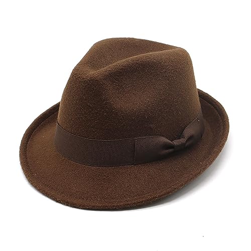 Derby-Hut mit Schleife, für Damen, Halloween, Karneval, Filz, Derby-Hut, Frühling, sonnenfester Hut mit Schleifen-Dekoren Derby-Hut mit Schleife, für Damen, Halloween, Karneval, Filz, Derby-Hut, Frühling, sonnenfester Hut mit Schleifen-Dekoren von AOYUDJ