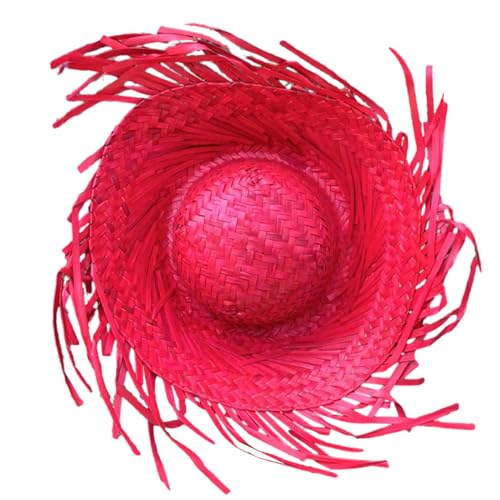 Mexicanos Sombrero-Hut, handgefertigter Strohhut, hawaiianische Stile, Verkleidungsrequisiten, Strohhut mit zerrissener Krempe Mexicanos Sombrero-Hut, handgefertigter Strohhut, hawaiianische Stile, Verkleidungsrequisiten, Strohhut mit zerrissener Krempe von AOYUDJ