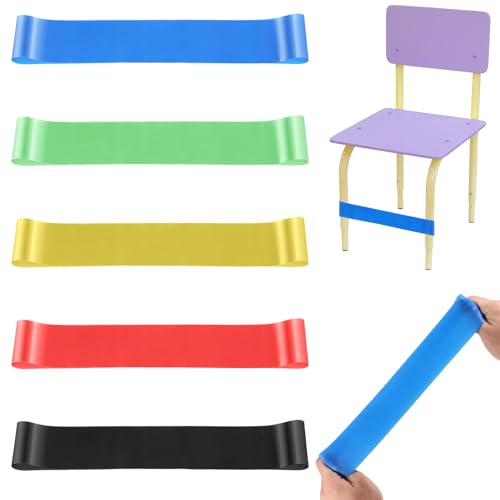 AOZUO 5 Stück Stuhlzappelbänder Flexible Sitzgurte für Kinder, Stuhlbänder Anti Stress Bänder für Büro, Zuhause, Schule, Kinder mit konzentration Sensorischem ADHS und Autismus AOZUO 5 Stück Stuhlzappelbänder Flexible Sitzgurte für Kinder, Stuhlbänder Anti Stress Bänder für Büro, Zuhause, Schule, Kinder mit konzentration Sensorischem ADHS und Autismus von AOZUO