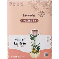 FiguredArt AL105 - Die Rose, 3D Puzzle, Holz, 66 Teile, Höhe: 20 cm von AP COMMERCE