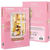 FiguredArt M2413 - DIY Book Nook, Pink Loft, Puzzle, 54 Teile, Miniatur-Diorama von AP COMMERCE