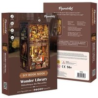 FiguredArt SL06 - DIY Book Nook, Wunderbibliothek, Puzzle 256 Teile, Miniatur-Diorama von AP Commerce