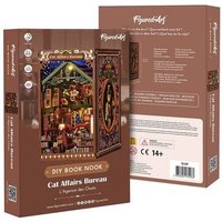 FiguredArt SL09 - DIY Book Nook, Katzenangelegenheiten Büro, Puzzle 246 Teile, Miniatur-Diorama FiguredArt SL09 - DIY Book Nook, Katzenangelegenheiten Büro, Puzzle 246 Teile, Miniatur-Diorama von AP Commerce