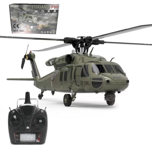 APAP RC Bürstenloser Hubschrauber, F09 1/47 6CH Hubschraubermodell mit Bürstenlosem Direktantrieb (RTF-Edition) von APAP