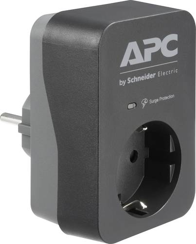 APC PME1WB-GR Überspannungsschutz-Zwischenstecker Schwarz von APC