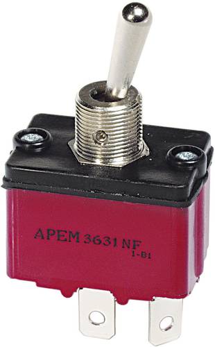 APEM 3637NF/2 3637NF/2 Kippschalter 250 V/AC 6A 1 x (Ein)/Aus/(Ein) tastend/0/tastend 1St. von APEM