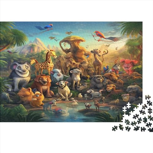 Animal World (10) Bildungsspielzeug Für Kinder: 1000 Puzzlestücke Zur Förderung Von Fähigkeiten Und Logik!1000pcs (75x50cm) von APJP