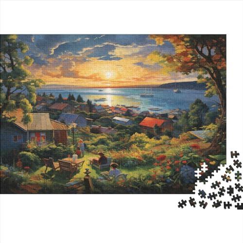 Sunset Over The Harbour (1) Relaxační Výzva Pro Dospělé: 1000 Dílkové Puzzle Odstraňuje Stres A Zlepšuje Soustředění!1000pcs (75x50cm) von APJP