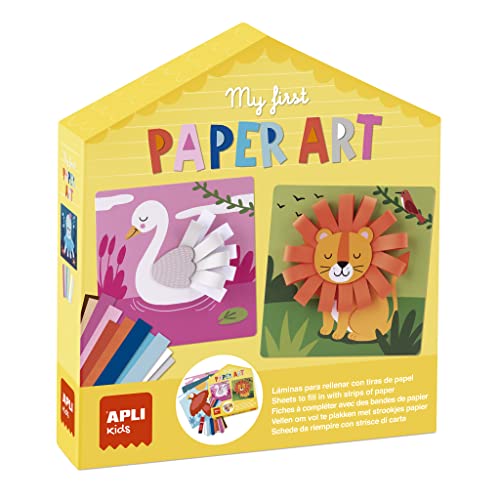 APLI 19362 - My First Paper Art DIY Tiere Set mit Papierstreifen von APLI Kids