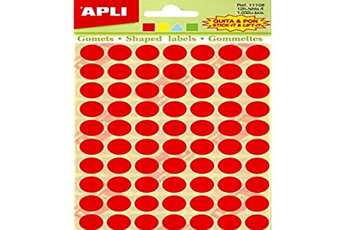 APLI Kids 11108 – Packung mit 12 Aufklebern in verschiedenen Formen und Farben von APLI Kids