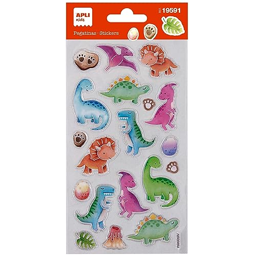 APLI Kids 19591 Dinosaurier-Baby-Sticker, inkl. 1 Bogen mit 20 permanenten Aufklebern, ideal für Scrapbooking, Dekoration oder DIY APLI Kids 19591 Dinosaurier-Baby-Sticker, inkl. 1 Bogen mit 20 permanenten Aufklebern, ideal für Scrapbooking, Dekoration oder DIY von APLI Kids
