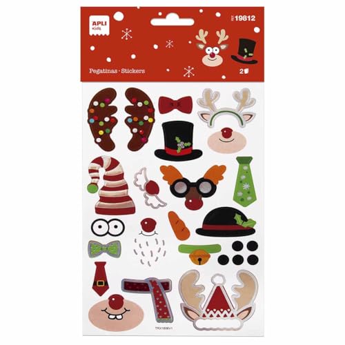 APLI Kids 19812 Weihnachts-Aufkleber, ca. 30 Stück permanent haftende Aufkleber mit glänzendem Silber-Finish, ideal für Scrapbooking, Basteln oder Dekorieren von Geschenken, Karten etc APLI Kids 19812 Weihnachts-Aufkleber, ca. 30 Stück permanent haftende Aufkleber mit glänzendem Silber-Finish, ideal für Scrapbooking, Basteln oder Dekorieren von Geschenken, Karten etc von APLI Kids
