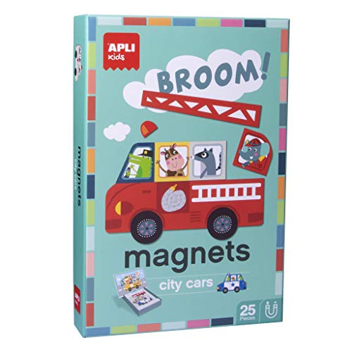 Apli Europe 16863 Autos Magnetisches Spiel, bunt von APLI Kids