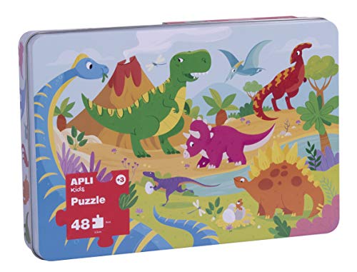 Apli Europe 17888 Dinosaurios Puzzle, 48 Teile, bunt von APLI Kids