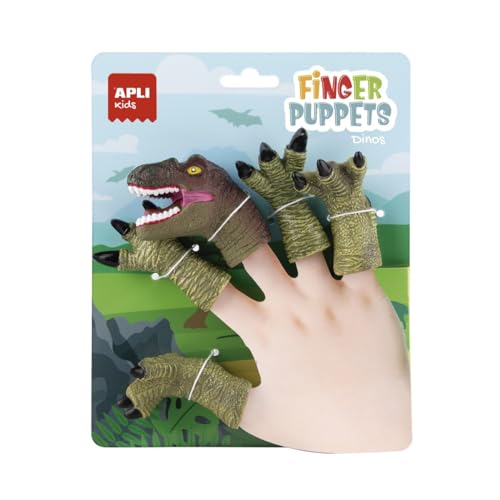 Apli Kids 19668 – Fingerpuppen – T-Rex-Dinosaurier von APLI Kids