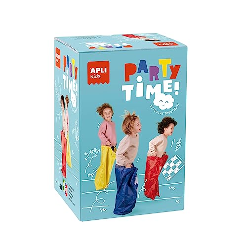 APLI Kids 19561 – Laufen in Tasche – 4 Taschen mit Henkel – Geschicklichkeitsspiel – Outdoor-Spiel für die ganze Familie, Grün, Gelb, Blau, Rot von APLI Kids