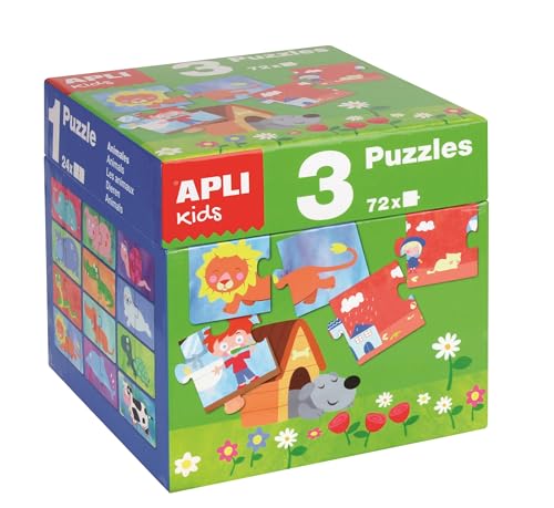 APLI Apli14114 Puzzle-Würfel (3-teilig) von APLI Kids