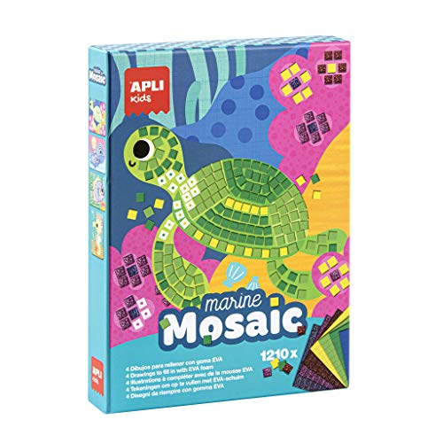 Apli Kinder 13911 Sea World Schaumstoff-Mosaik-Set, 4-teilig von APLI Kids